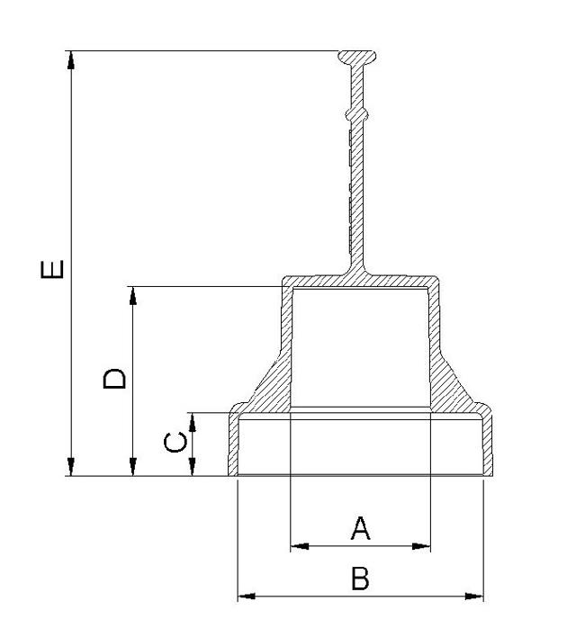 Caps with handle (GF)Cap with handle_GF drawing