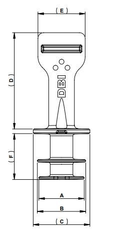 多径柔性密封塞 (GG)GG technical drawing_plug for PE, PEX, and copper pipes