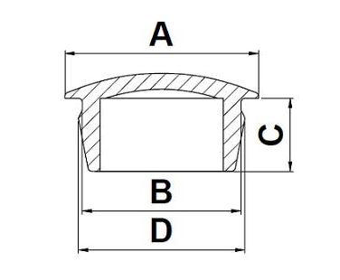 纽扣式堵塞 (VK/VR)Bodywork Plug for holes in plate work_VK drawing